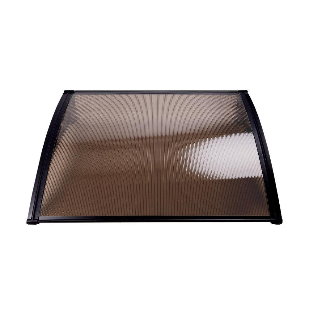 Instahut DIY Window Door Awning Shade 1 x 3m - Brown - John Cootes