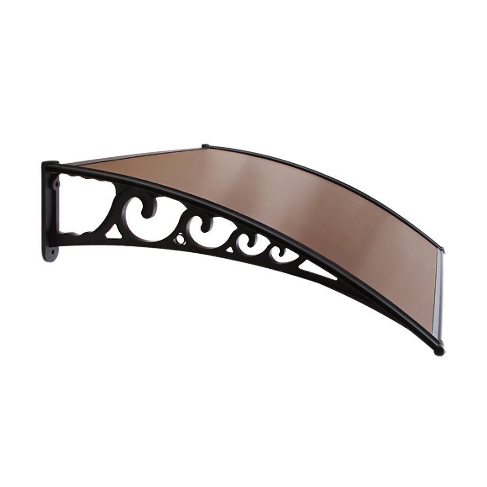 Instahut DIY Window Door Awning Shade 1 x 3m - Brown - John Cootes