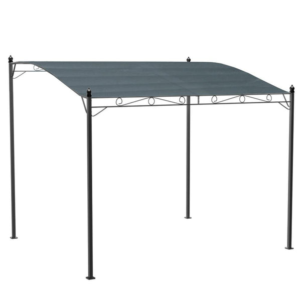 Instahut Gazebo 3m Party Marquee Outdoor Wedding Tent Iron Art Canopy Grey - John Cootes