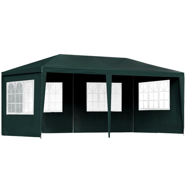 Instahut Gazebo 3x6 Outdoor Marquee Gazebos Wedding Party Camping Tent 4 Wall Panels - John Cootes