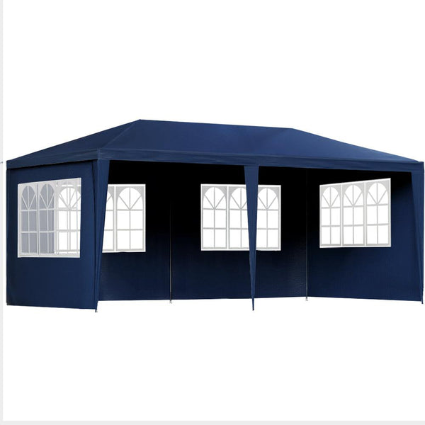 Instahut Gazebo 3x6 Outdoor Marquee Gazebos Wedding Party Camping Tent 6 Wall Panels - John Cootes