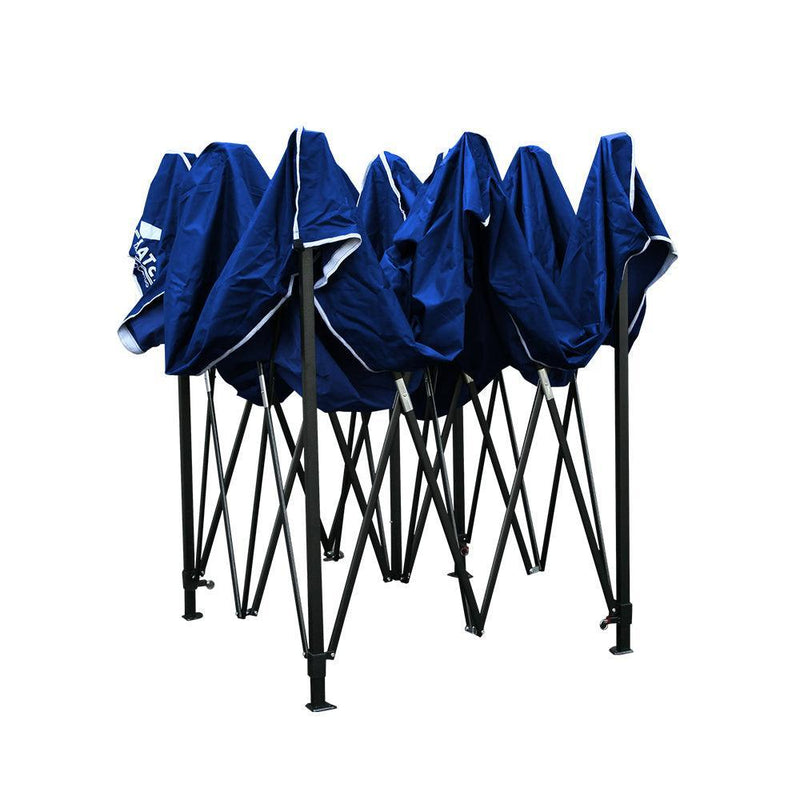 Instahut Gazebo Pop Up Marquee 3x3m Folding Wedding Tent Gazebos Shade Blue - John Cootes