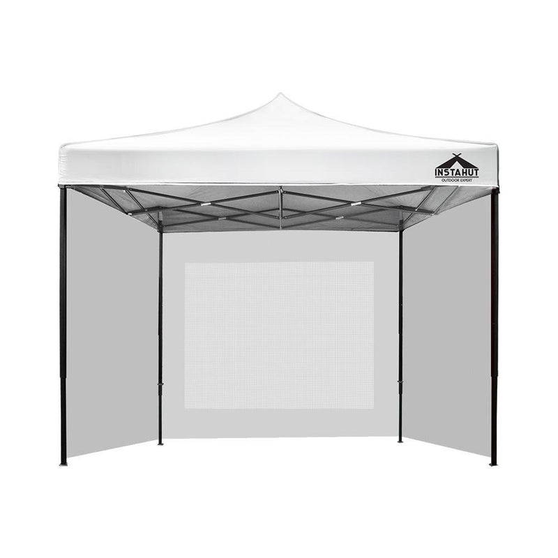 Instahut Gazebo Pop Up Marquee 3x3m Folding Wedding Tent Gazebos Shade White - John Cootes
