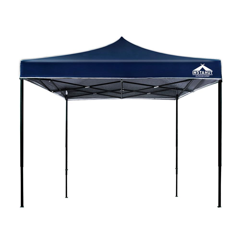 Instahut Gazebo Pop Up Marquee 3x3m Outdoor Tent Folding Wedding Gazebos Navy - John Cootes