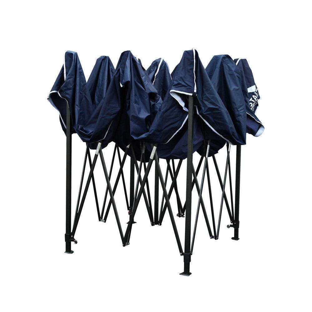 Instahut Gazebo Pop Up Marquee 3x3m Outdoor Tent Folding Wedding Gazebos Navy - John Cootes