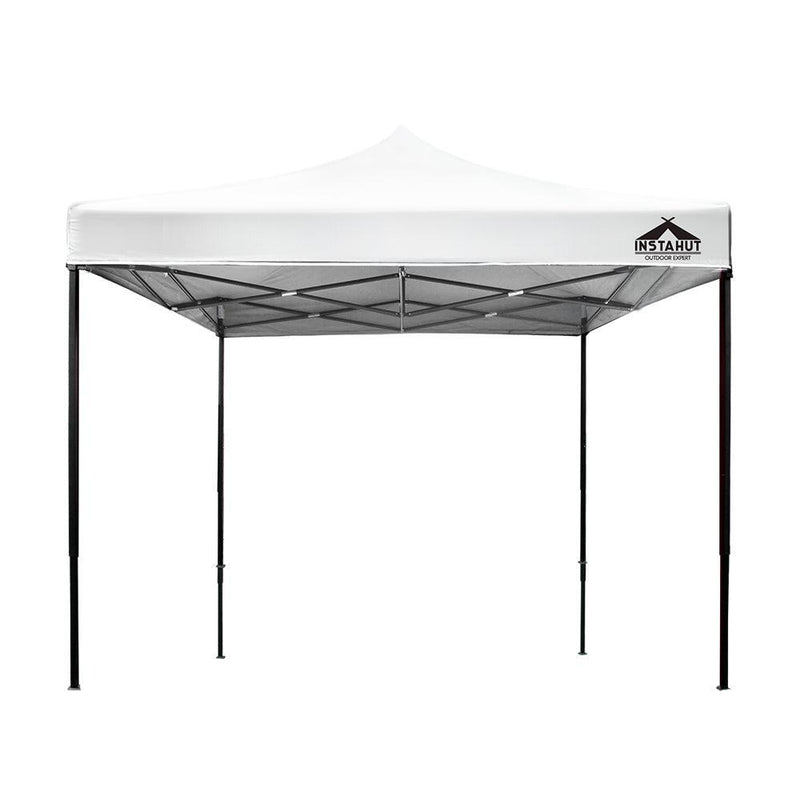 Instahut Gazebo Pop Up Marquee 3x3m Outdoor Tent Folding Wedding Gazebos White - John Cootes
