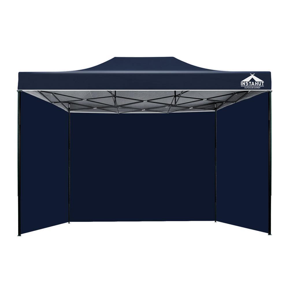 Instahut Gazebo Pop Up Marquee 3x4.5m Folding Wedding Tent Gazebos Shade Navy - John Cootes