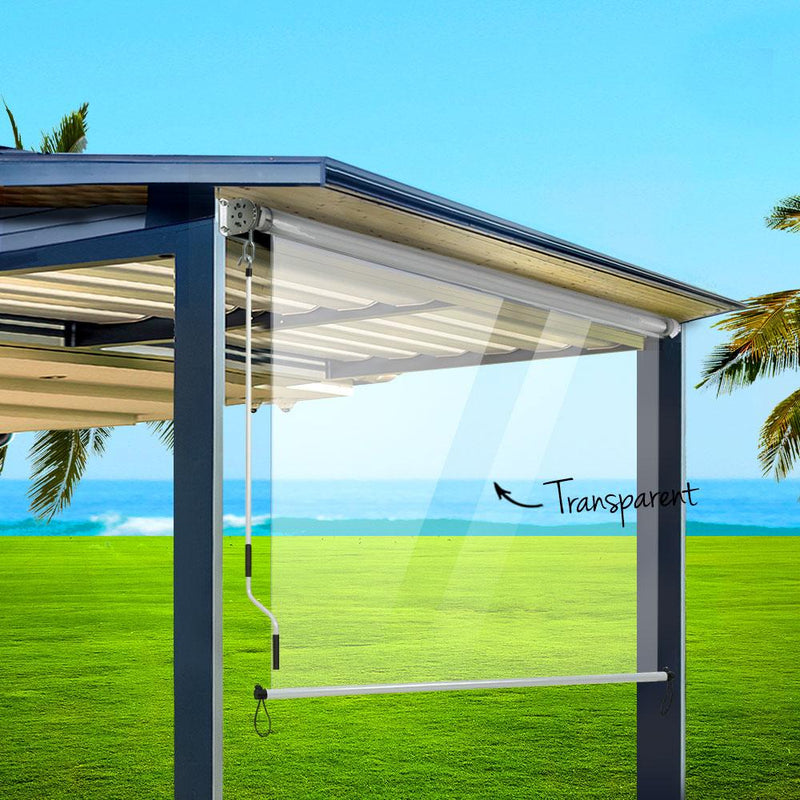 Instahut Outdoor Blind Roll Down Awning Canopy Shade Retractable Window 1.2X2.4M - John Cootes