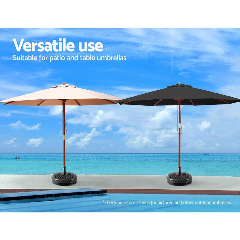Instahut Outdoor Umbrella Base Stand Pole Pod Sand/Water Patio Cantilever Offset - John Cootes