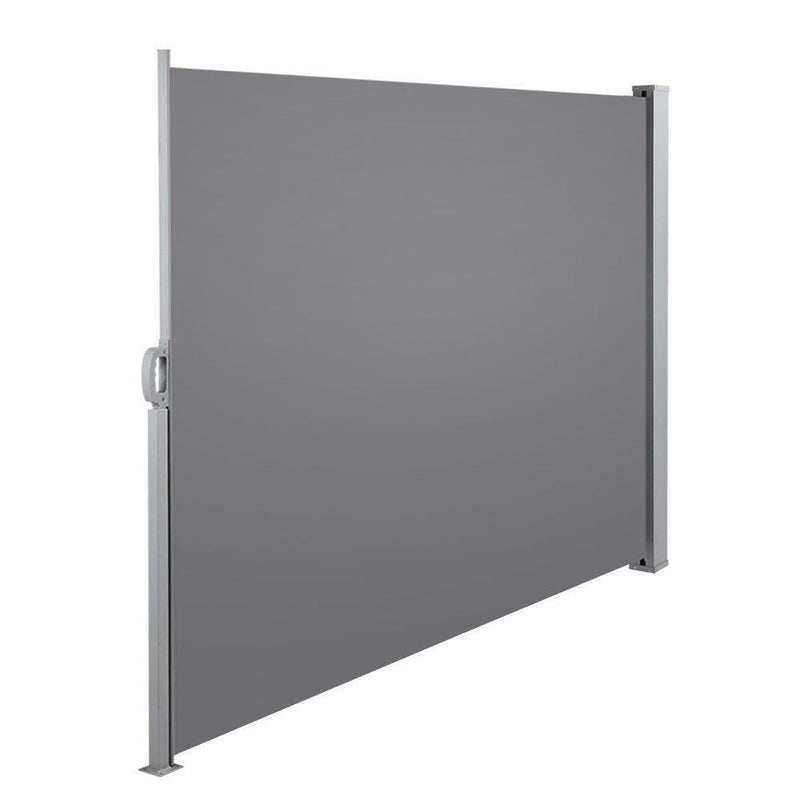 Instahut Retractable Side Awning Shade 1.8 x 3m - Grey - John Cootes