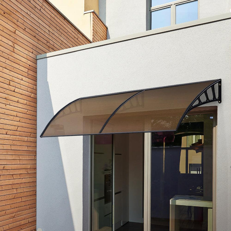 Instahut Window Door Awning Door Canopy Outdoor Patio Cover Shade 1.5mx4m DIY BR - John Cootes