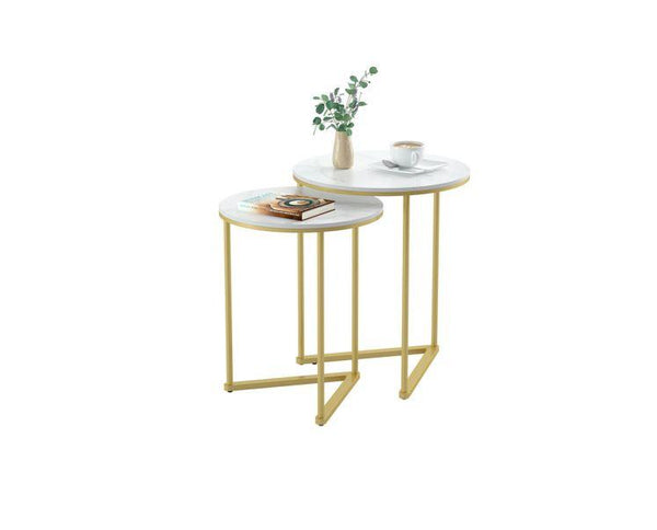 Interior Ave - Nala Gold Nested Side Table Set - John Cootes