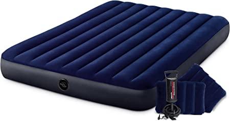 INTEX QUEEN DURA-BEAM CLASSIC DOWNY AIRBED W/ HAND PUMP - John Cootes