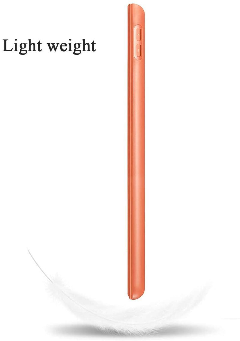 IPad 10.2 2019 7th Pencil Holder Slim Smart TPU Soft Case Orange - John Cootes