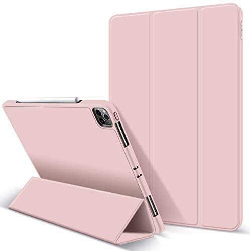 iPad Pro 11 Inch 2020 Soft Tpu Smart Premium Case Auto Sleep Wake Stand Cover Pencil holder Pink - John Cootes