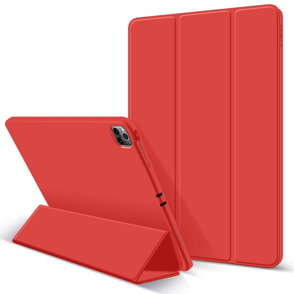 iPad Pro 11 Inch 2020 Soft Tpu Smart Premium Case Auto Sleep Wake Stand Cover Pencil holder Red - John Cootes