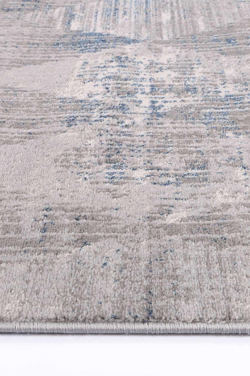 Isaiah Grey Blue Diamond Rug 120x170cm - John Cootes