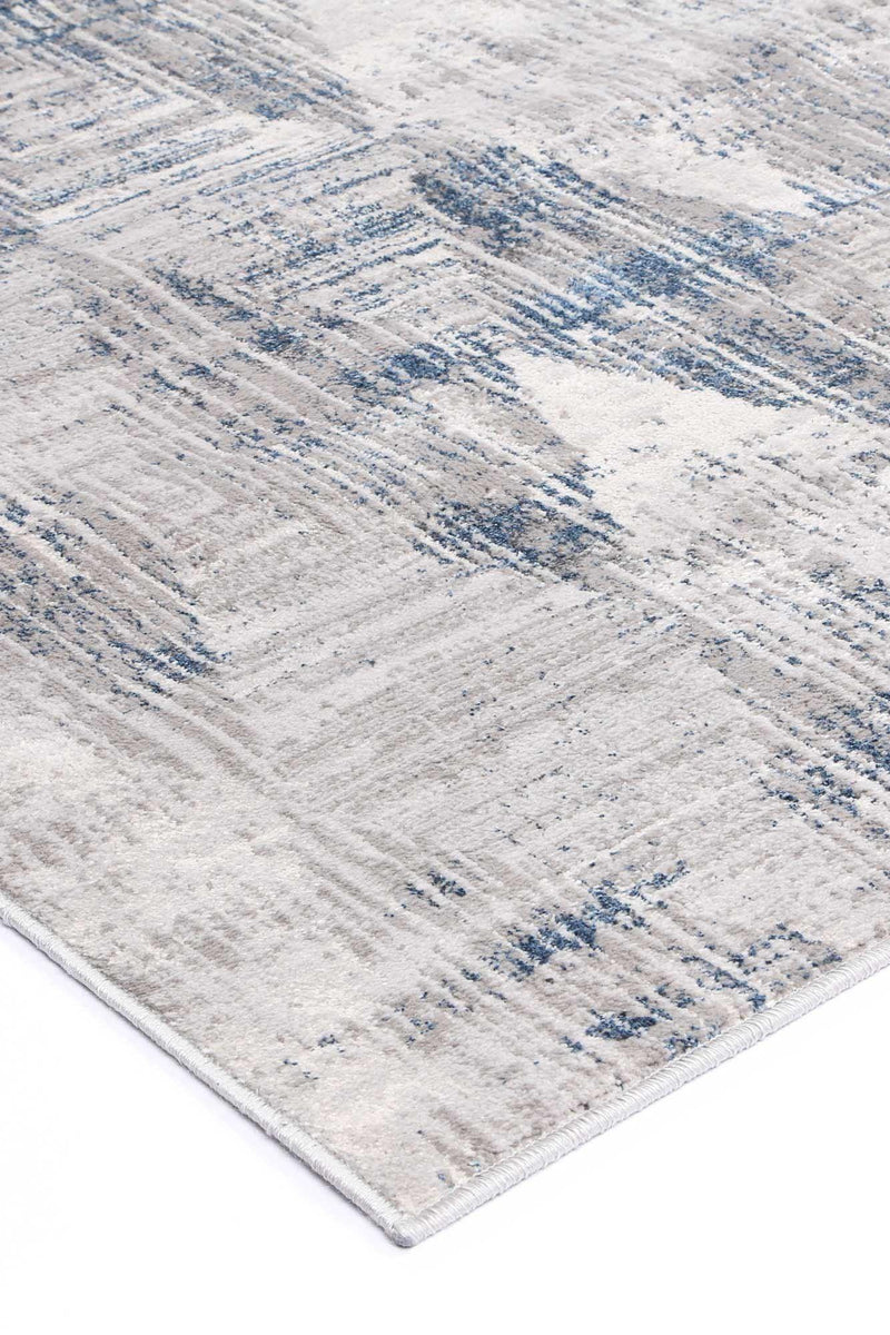 Isaiah Grey Blue Diamond Rug 120x170cm - John Cootes