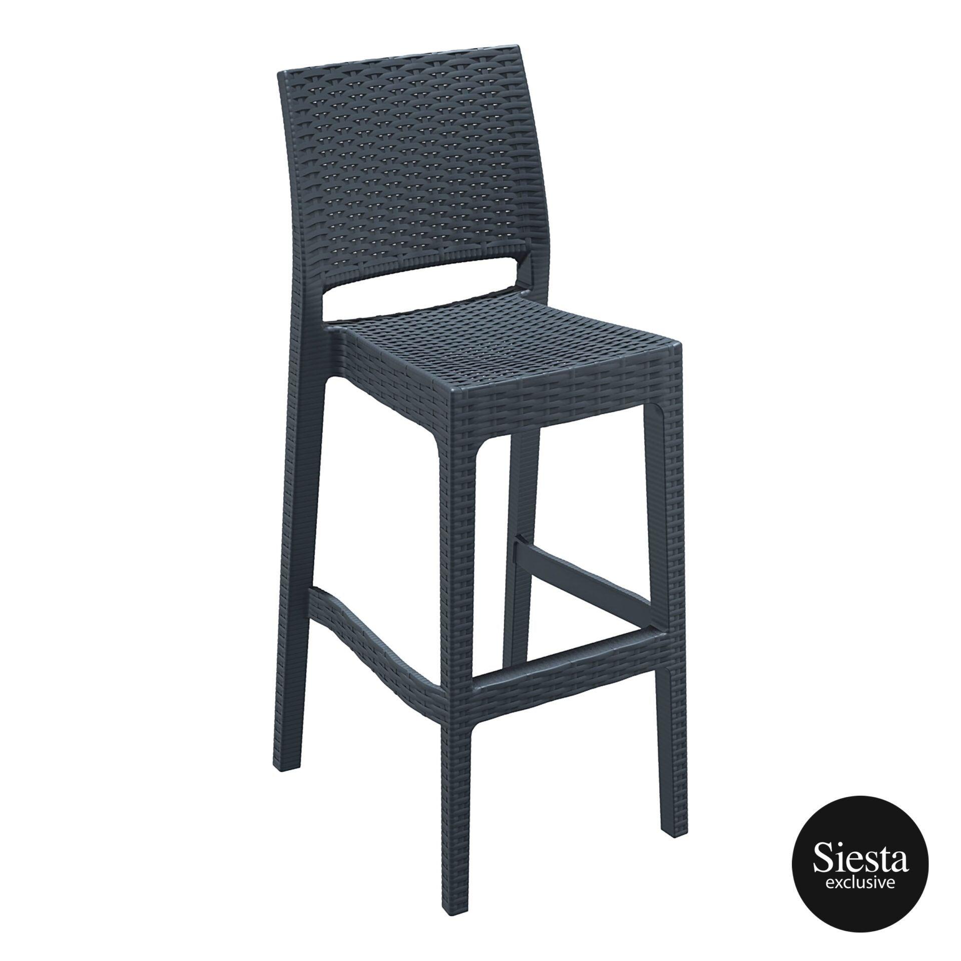 Jamaica Barstool - Anthracite - John Cootes