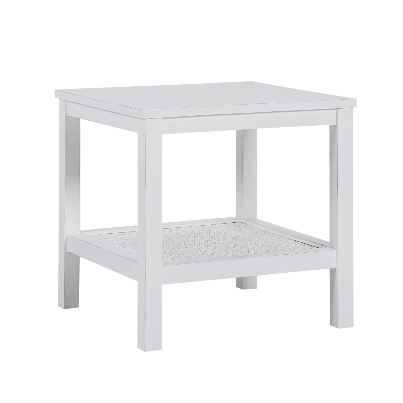 Jasmine Coffee Side Table Laptop Desk Bedside Sofa End Tables Mindi Wood - White - John Cootes