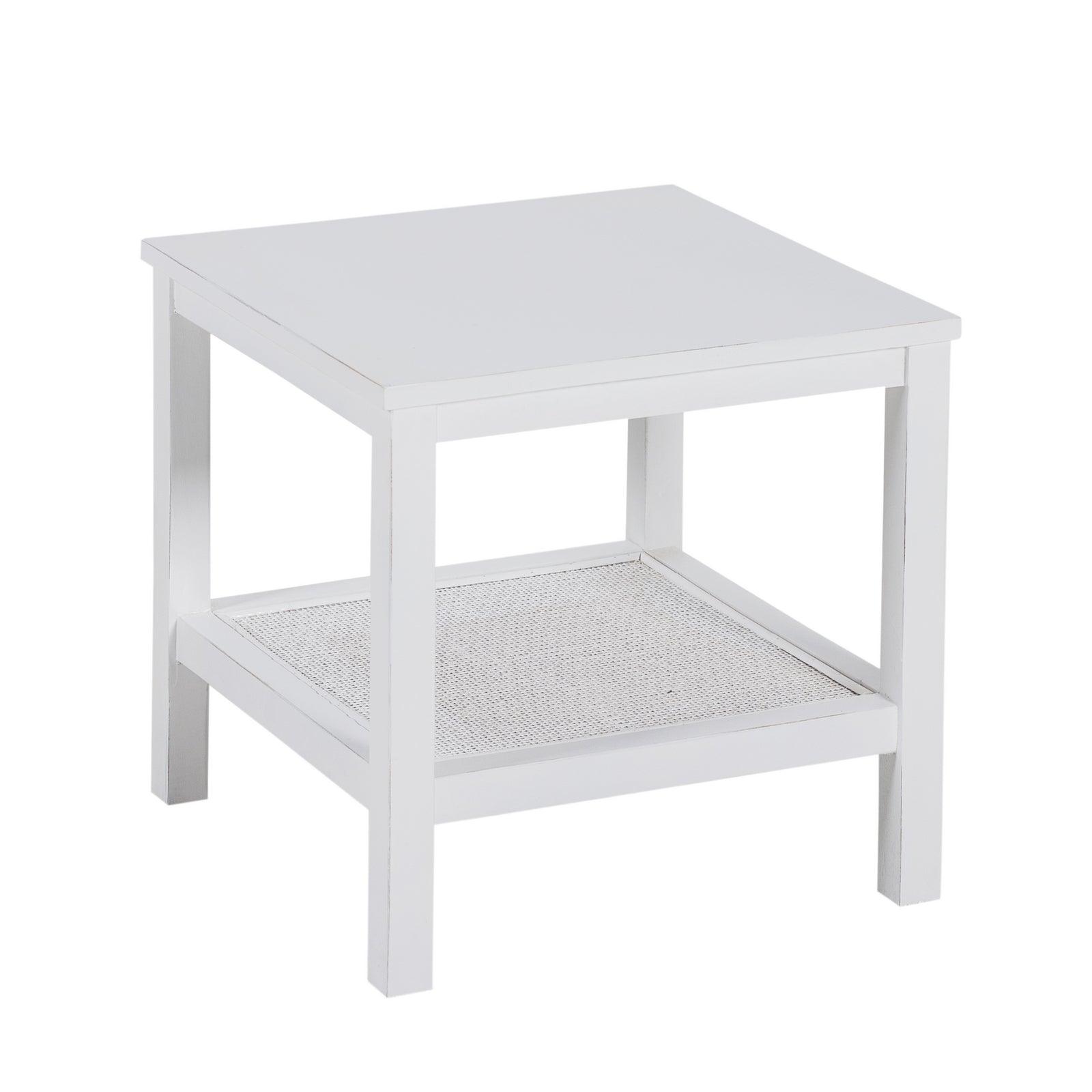 Jasmine Coffee Side Table Laptop Desk Bedside Sofa End Tables Mindi Wood - White - John Cootes