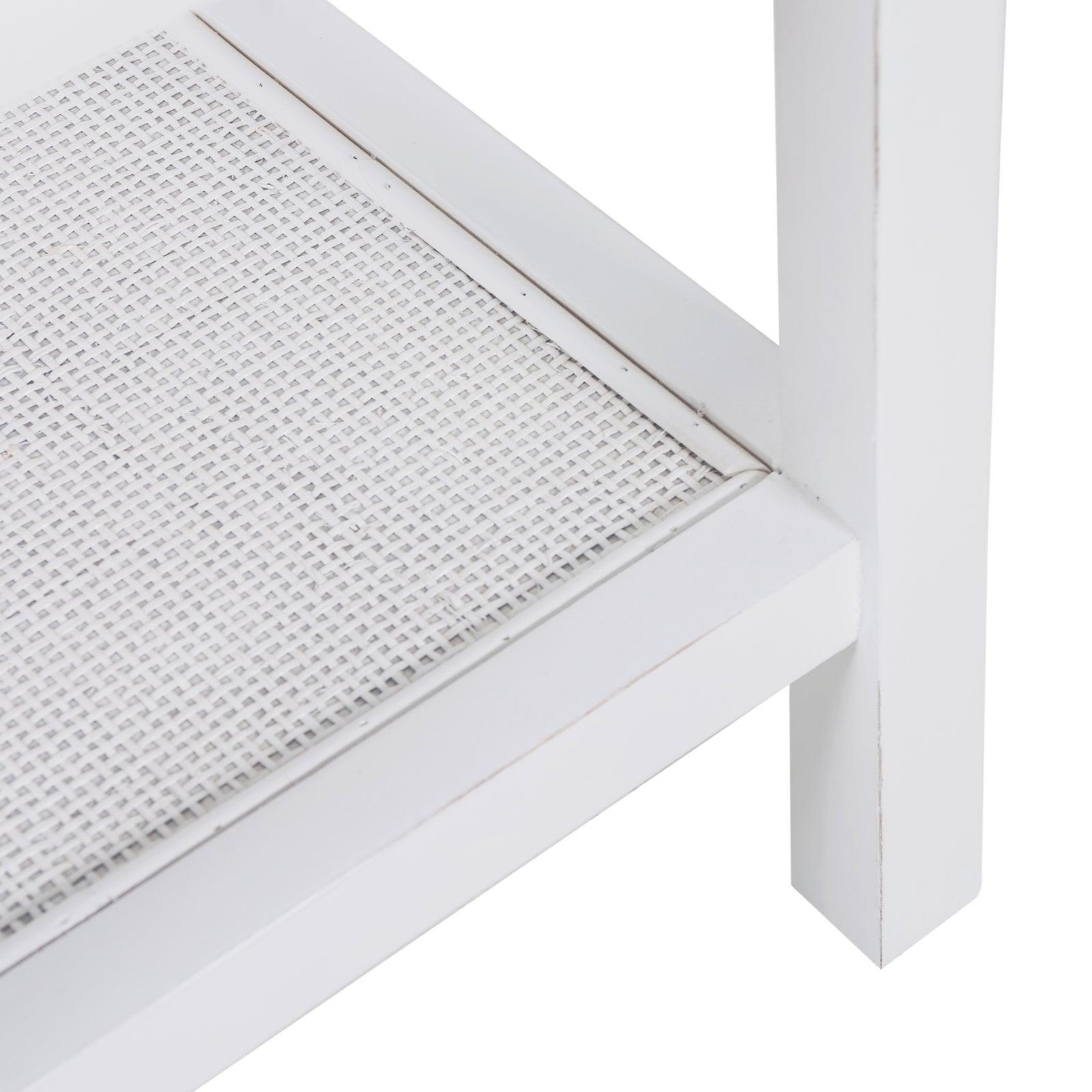 Jasmine Coffee Side Table Laptop Desk Bedside Sofa End Tables Mindi Wood - White - John Cootes