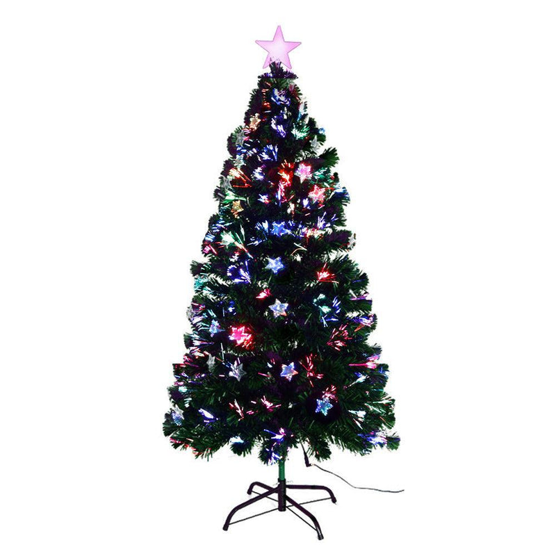 Jingle Jollys 1.5M 5FT LED Christmas Tree Xmas Optic Fiber Multi Colour Lights - John Cootes