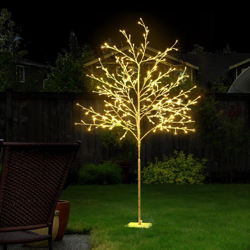 Jingle Jollys 1.5M LED Christmas Branch Tree 304 LED Xmas Warm White Optic Fiber - John Cootes