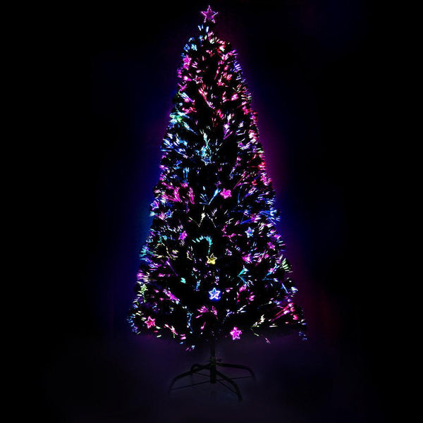 Jingle Jollys 1.8M 6FT LED Christmas Tree Xmas Optic Fiber Multi Colour Lights - John Cootes