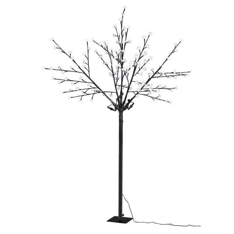 Jingle Jollys 1.8M LED Christmas Tree Blossom Twig Optic Fiber Cold White - John Cootes