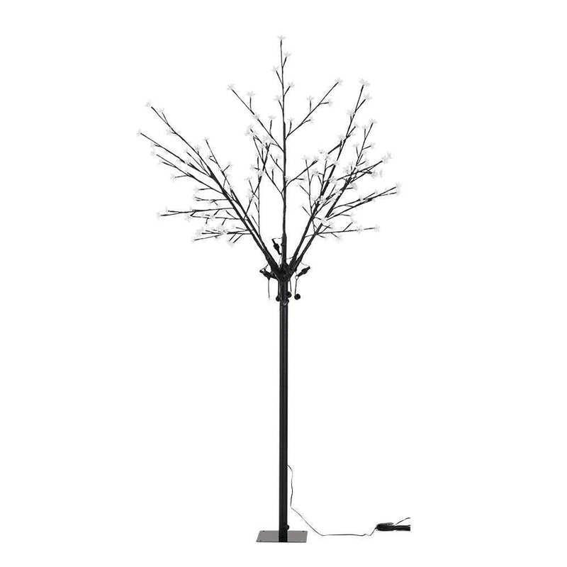 Jingle Jollys 1.8M LED Christmas Tree Blossom Twig Optic Fiber Cold White - John Cootes