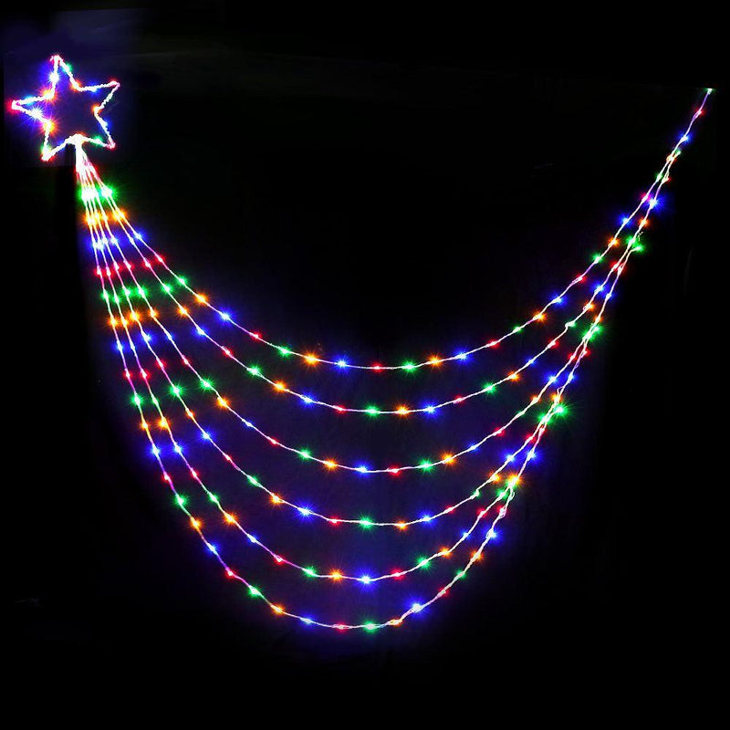 Jingle Jollys 3M Christmas Curtain Fairy Lights String 200 LED Party Wedding - John Cootes