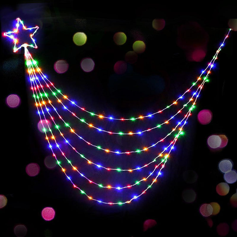 Jingle Jollys 3M Christmas Curtain Fairy Lights String 200 LED Party Wedding - John Cootes