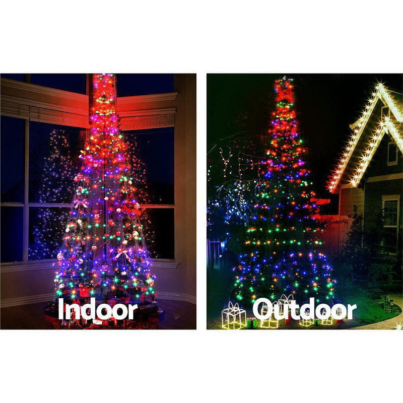 Jingle Jollys 3M LED Christmas Tree Lights 330 LED Xmas Multi Colour Optic Fiber - John Cootes