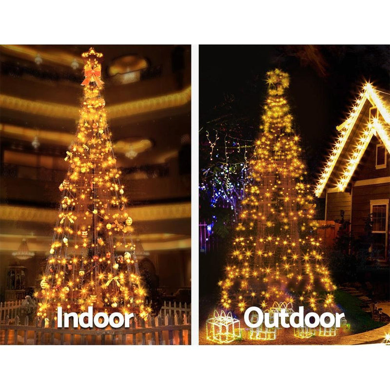 Jingle Jollys 3M LED Christmas Tree Lights Xmas 330pc LED Warm White Optic Fiber - John Cootes