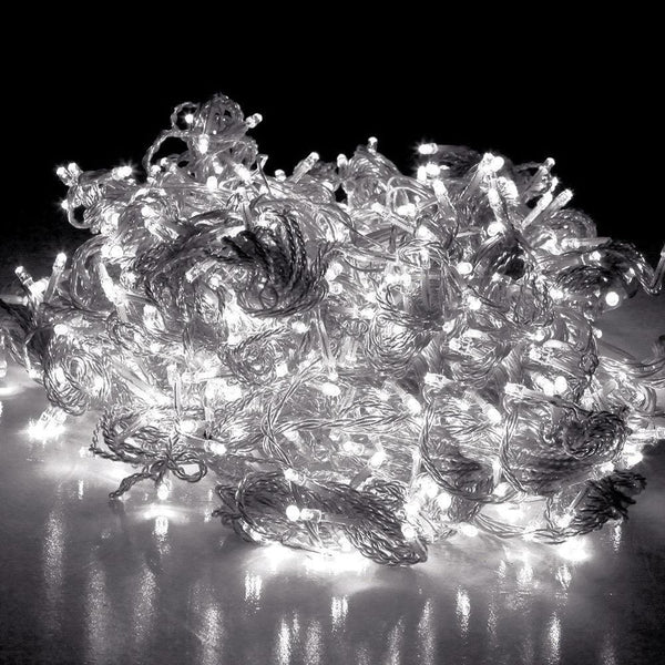 Jingle Jollys 6X3M Christmas Curtain Fairy Lights String 600LED Party Wedding CW - John Cootes