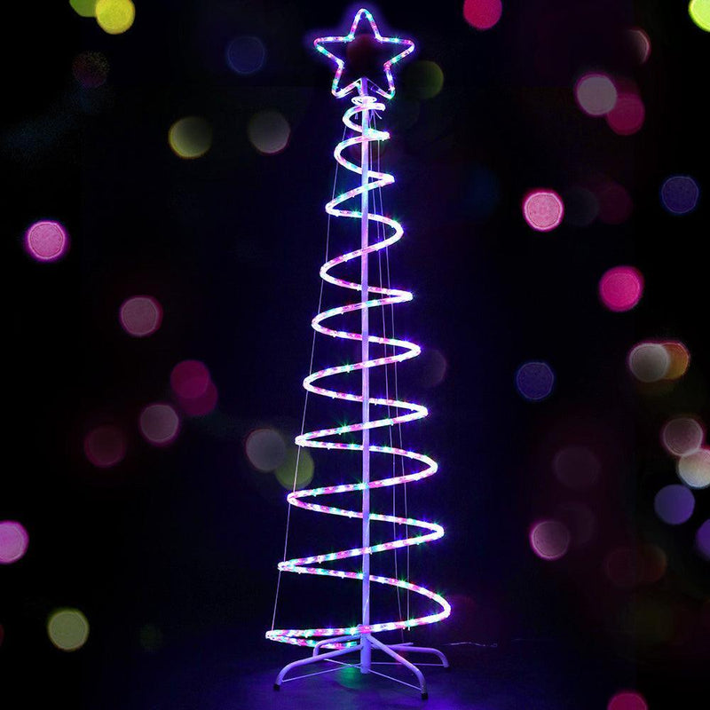 Jingle Jollys Christmas LED Motif Light 1.88M Tree Waterproof Colourful - John Cootes