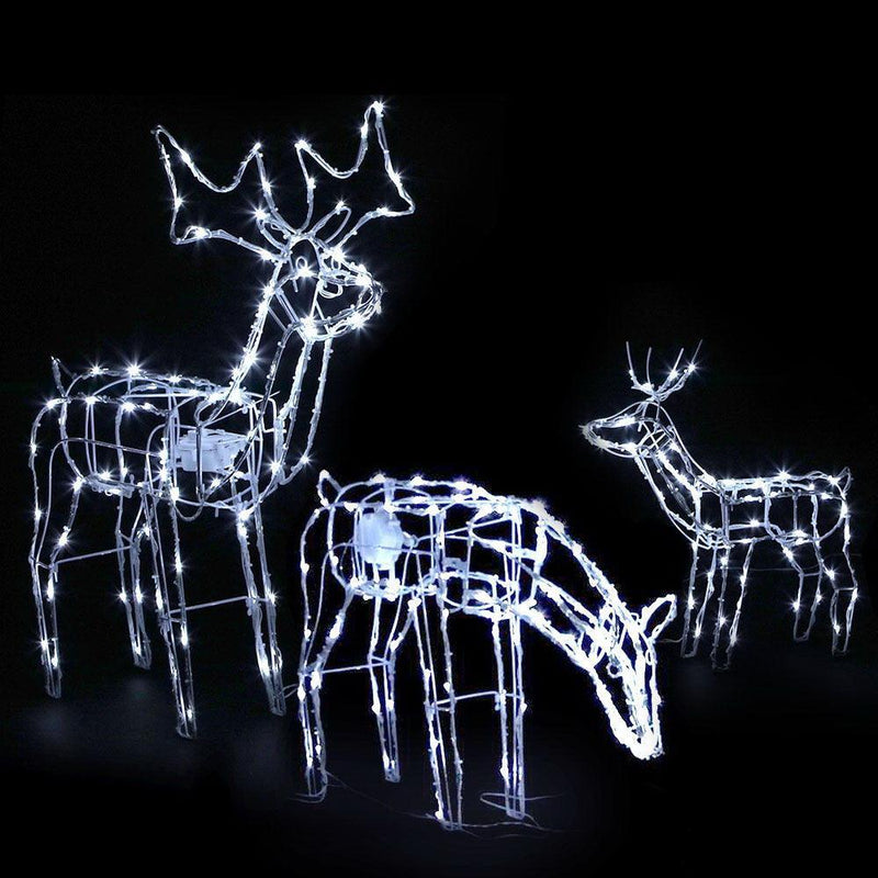 Jingle Jollys Christmas Motif Lights LED Rope Reindeer Waterproof Outdoor - John Cootes