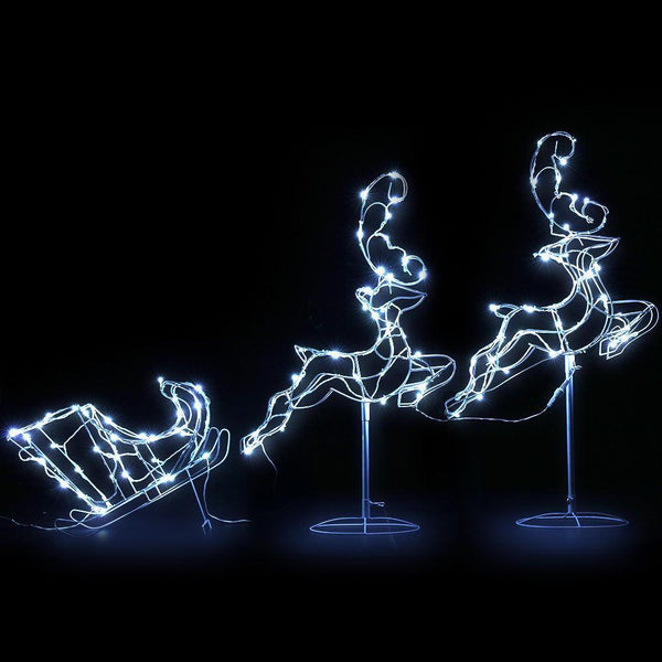 Jingle Jollys Christmas Motif Lights LED Rope Reindeer Waterproof Outdoor Xmas - John Cootes