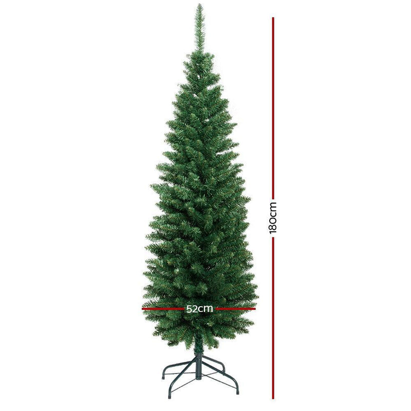 Jingle Jollys Christmas Tree 1.8M Xmas Trees Green Decorations 300 Tips - John Cootes