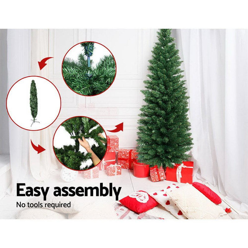 Jingle Jollys Christmas Tree 1.8M Xmas Trees Green Decorations 300 Tips - John Cootes