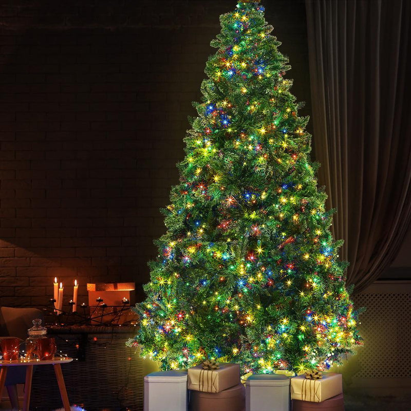 Jingle Jollys Christmas Tree 2.1M Green With 1134 LED Lights Multi Colour - John Cootes
