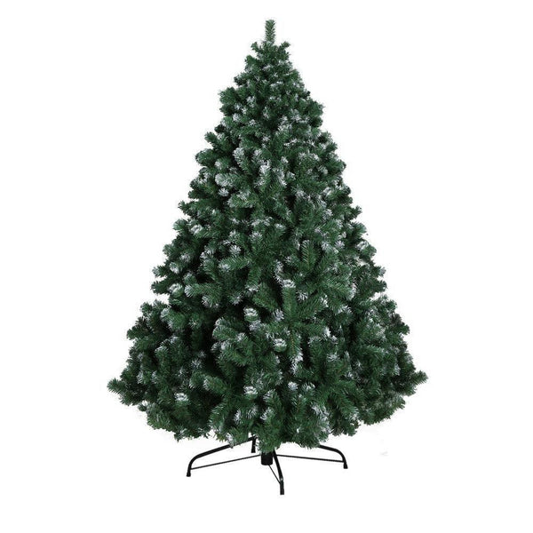 Jingle Jollys Christmas Tree 2.1M Xmas Trees Decorations Snowy 1250 Tips - John Cootes