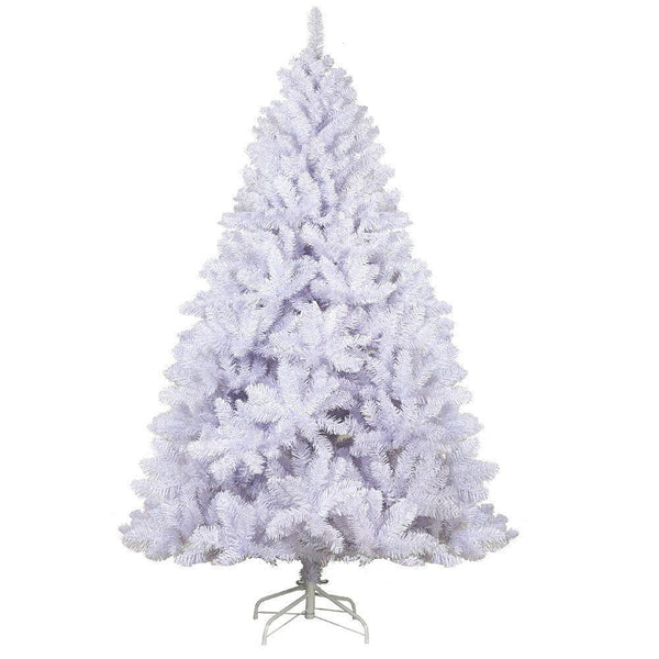 Jingle Jollys Christmas Tree 2.1M Xmas Trees Decorations White 1000 Tips - John Cootes