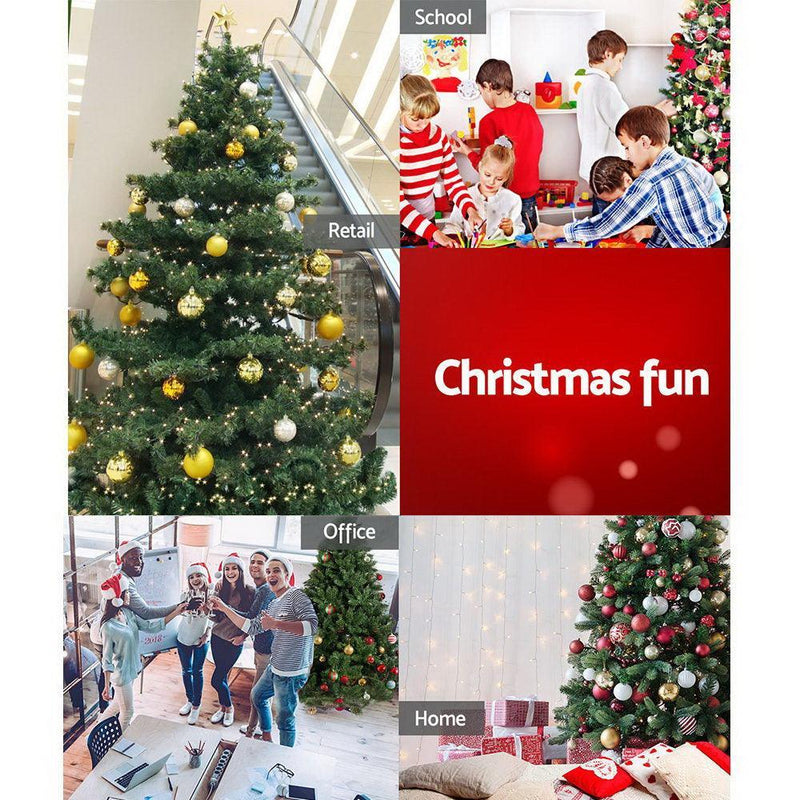 Jingle Jollys Christmas Tree 2.1M Xmas Trees Green Decorations 1000 Tips - John Cootes