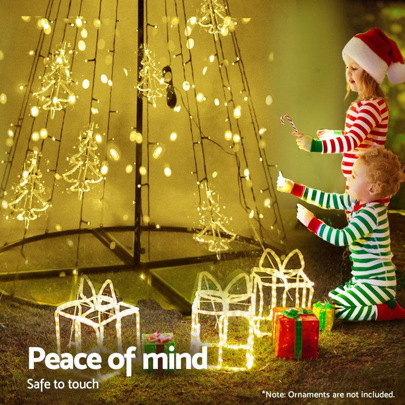 Jingle Jollys Christmas Tree 3.6M 400 LED Xmas Trees With Lights Warm White - John Cootes