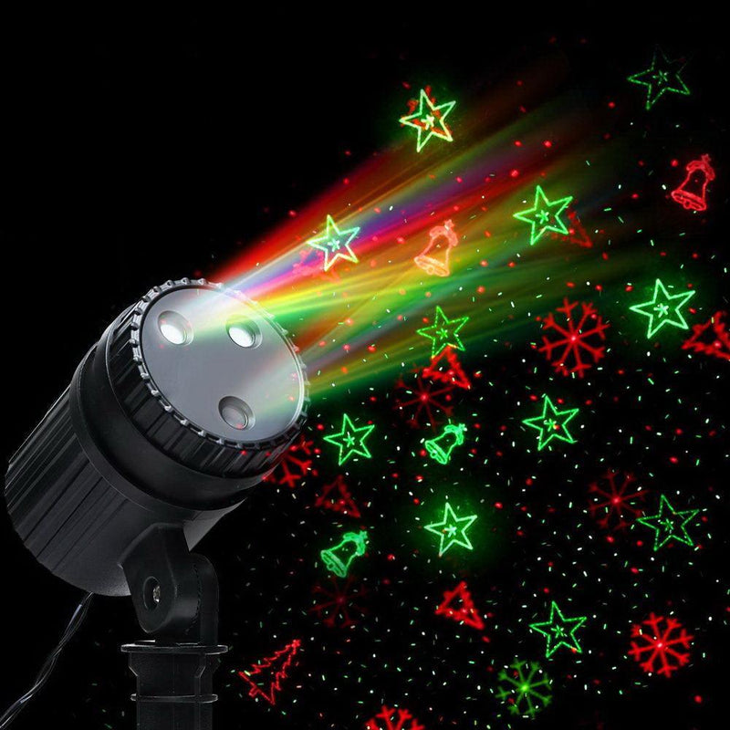 Jingle Jollys Moving LED Lights Laser Projector Landscape Lamp Christmas Decor - John Cootes