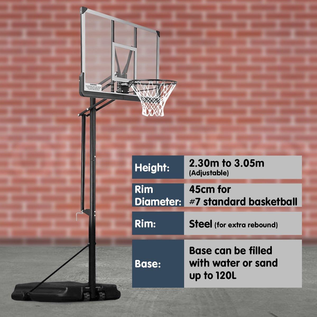 Kahuna Height-Adjustable Basketball Portable Hoop for Kids and Adults - John Cootes