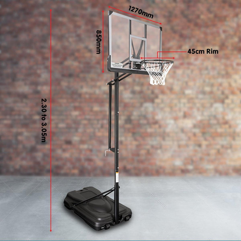 Kahuna Height-Adjustable Basketball Portable Hoop for Kids and Adults - John Cootes
