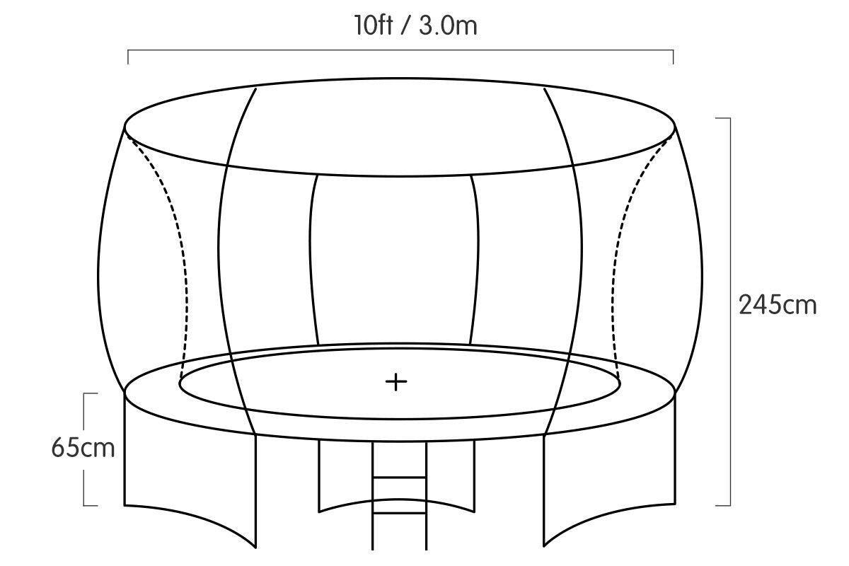 Kahuna Rainbow 10ft Trampoline - John Cootes